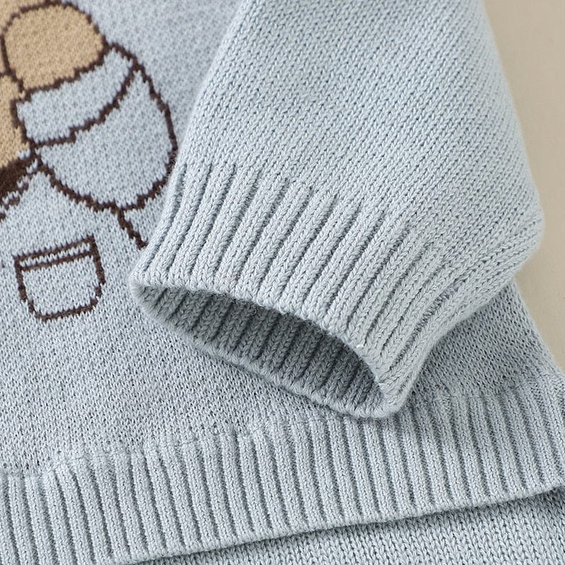 babies and kids Clothing "Mr. Mouse" Sweater Knit Romper -The Palm Beach Baby