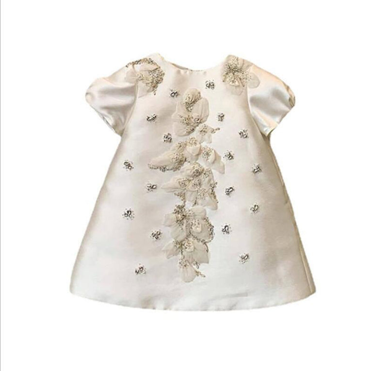 Elegant Couture Beaded Party Dress -The Palm Beach Baby