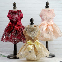 DIVA Pet - "Sophia-Marie" Embroidered Pet Occasion Dress - The Palm Beach Baby