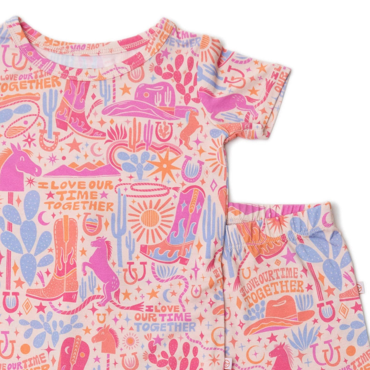 Raising Mama Toddler Short Sleeve Pajama Set - Cozy & Cute - The Palm Beach Baby
