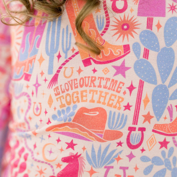 Raising Mama Toddler Short Sleeve Pajama Set - Cozy & Cute - The Palm Beach Baby