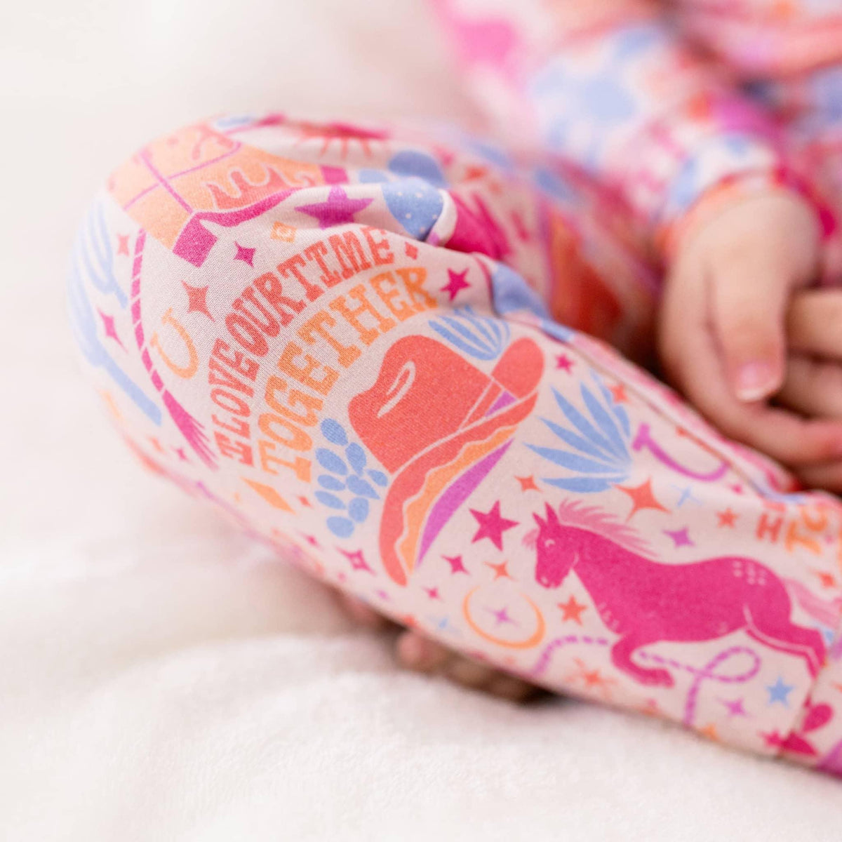 Raising Mama Toddler Short Sleeve Pajama Set - Cozy & Cute - The Palm Beach Baby
