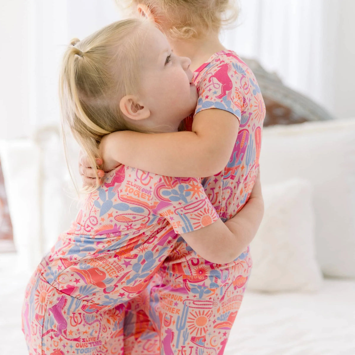 Raising Mama Toddler Short Sleeve Pajama Set - Cozy & Cute - The Palm Beach Baby