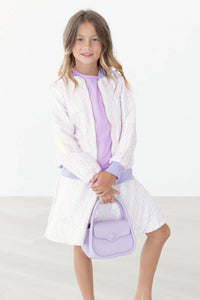 Girls white sequin twirl skort with pastel colors size 7 to 8 by Mila and Rose