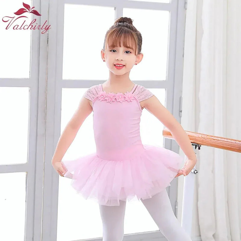 open lace back dress Giana Girls Ballet Tutu Dress Rosette Soft Comfort—The Palm Beach Baby