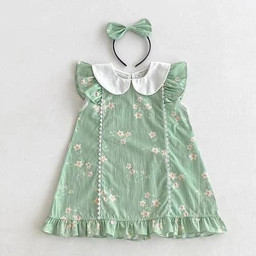 'Eliza Marie' Vintage Floral Sibling Outfit Baby Rompers Sets - 2 Colors - The Palm Beach Baby