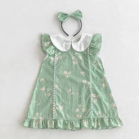 'Eliza Marie' Vintage Floral Sibling Outfit Baby Rompers Sets - 2 Colors - The Palm Beach Baby