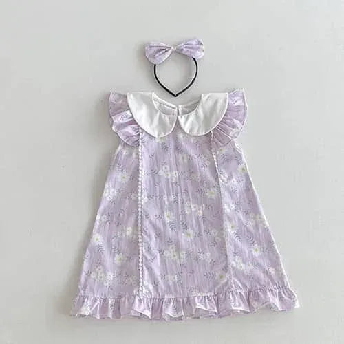 'Eliza Marie' Vintage Floral Sibling Outfit Baby Rompers Sets - 2 Colors - The Palm Beach Baby