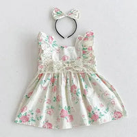 'Eleanor' Vintage Sibling Outfits for Little Girls Floral Romper Set - The Palm Beach Baby