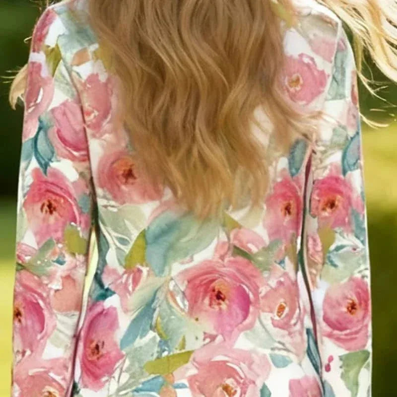 Watercolor Rose Girls Dress - Cute Floral Kids Dress - The Palm Beach Baby