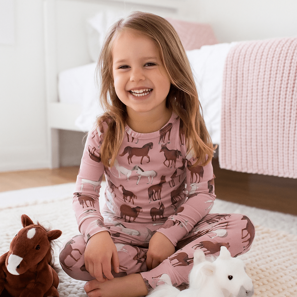 Wild Horses Big Kid Pajama Set - Soft & Comfy