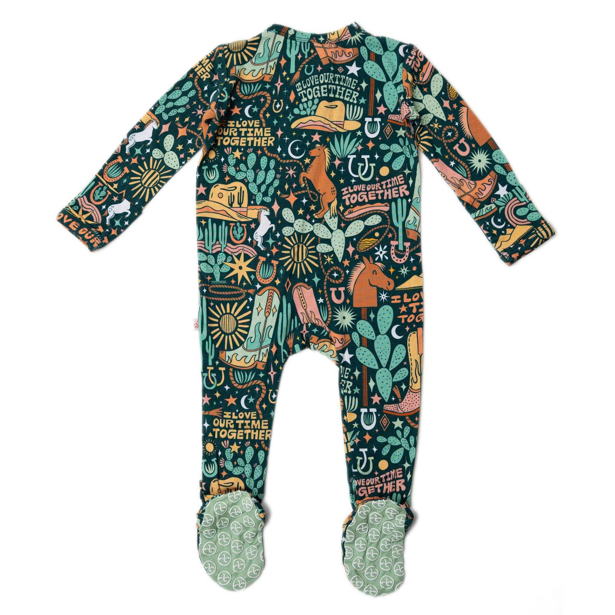 Raising Mama Wild West Baby Footie Pajamas – Cozy & Cute - The Palm Beach Baby