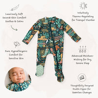 Raising Mama Wild West Baby Footie Pajamas – Cozy & Cute - The Palm Beach Baby