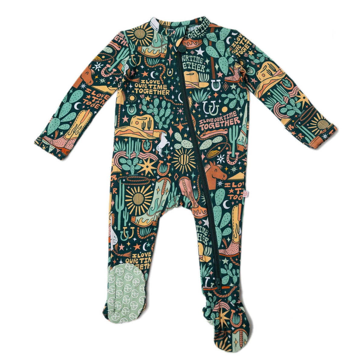 Raising Mama Wild West Baby Footie Pajamas – Cozy & Cute - The Palm Beach Baby
