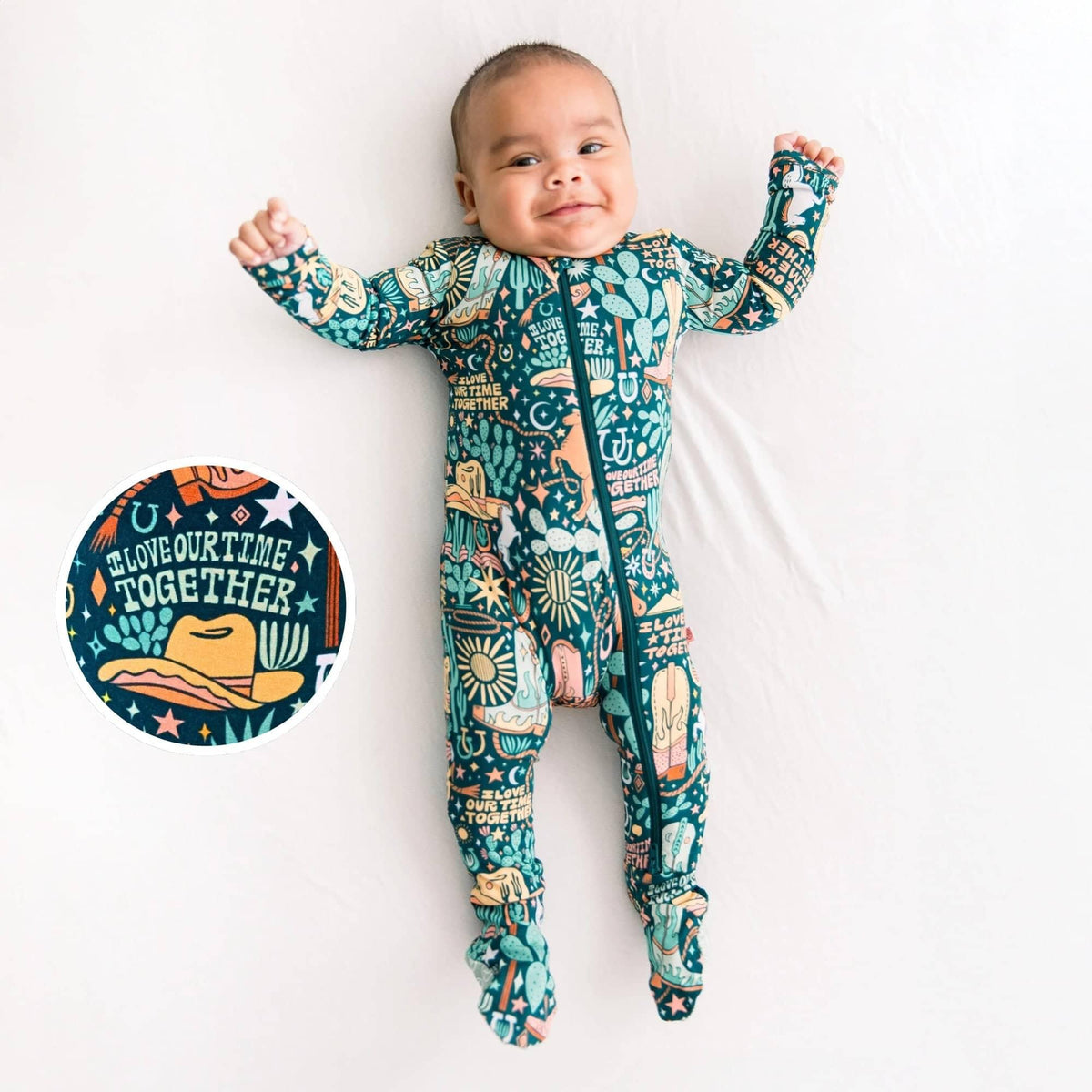 Raising Mama Wild West Baby Footie Pajamas – Cozy & Cute - The Palm Beach Baby