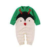 Winter Animals Baby Romper Cozy Knit Infant Outfit - The Palm Beach Baby