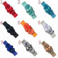 Chiffon Flower Baby Headband with Lace for Newborns - The Palm Beach Baby