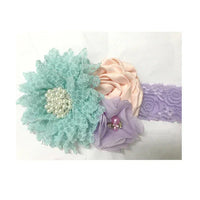 Chic Baby Chiffon Hair Accessories with Beaded Rhinestones for Babies to Toddlers - 24 Colors - The Palm Beach Baby