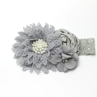 Chic Baby Chiffon Hair Accessories with Beaded Rhinestones for Babies to Toddlers - 24 Colors - The Palm Beach Baby