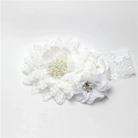 Chic Baby Chiffon Hair Accessories with Beaded Rhinestones for Babies to Toddlers - 24 Colors - The Palm Beach Baby