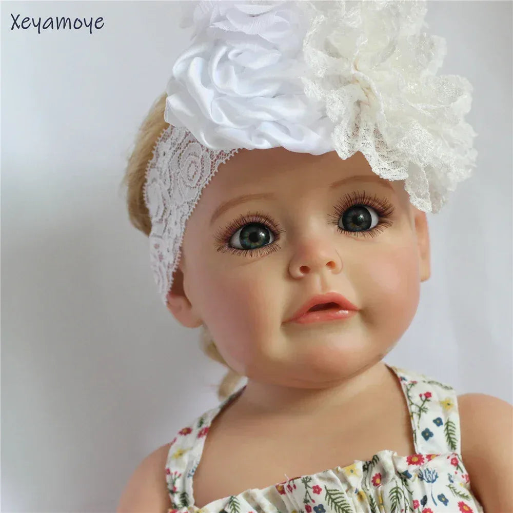 Chic Baby Chiffon Hair Accessories with Beaded Rhinestones for Babies to Toddlers - 24 Colors - The Palm Beach Baby