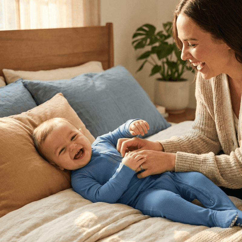 Zipper Footie Captain Blue - The Palm Beach Baby