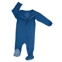 Zipper Footie Captain Blue - The Palm Beach Baby