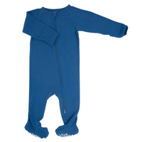 Zipper Footie Captain Blue - The Palm Beach Baby