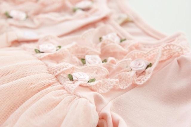 "Sara" Baby's Floral Lace Baptism Party Dress -The Palm Beach Baby
