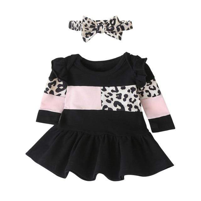 Baby & Kids Apparel "Darnella" Ruffled Leopard Print Dress -The Palm Beach Baby