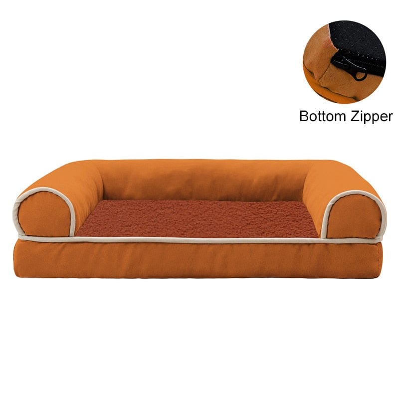 pet bed E orange / S 40X30X9cm / United States DIVA Pet Ultra-Soft Pet Sofa -The Palm Beach Baby
