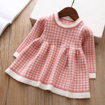 babies and kids clothes "Addison" Winter-Knit Dress -The Palm Beach Baby