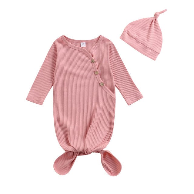 Baby & Kids Apparel C / United States / 3M Solid Anti-Kick Sleeping Gown Set -The Palm Beach Baby