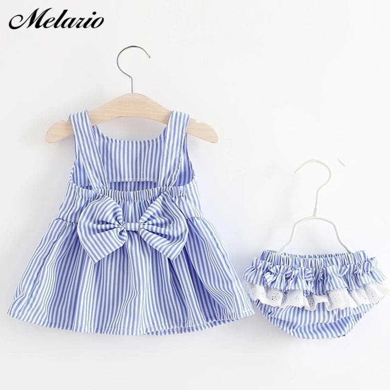 Baby & Kids Apparel "Cammi" 2 PC Dress With Bloomers Set -The Palm Beach Baby