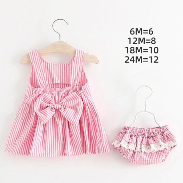 Baby & Kids Apparel "Cammi" 2 PC Dress With Bloomers Set -The Palm Beach Baby