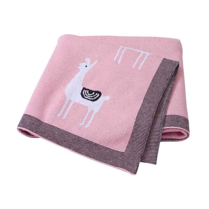 "Baby Llama" Soft Knitted Blanket - The Palm Beach Baby