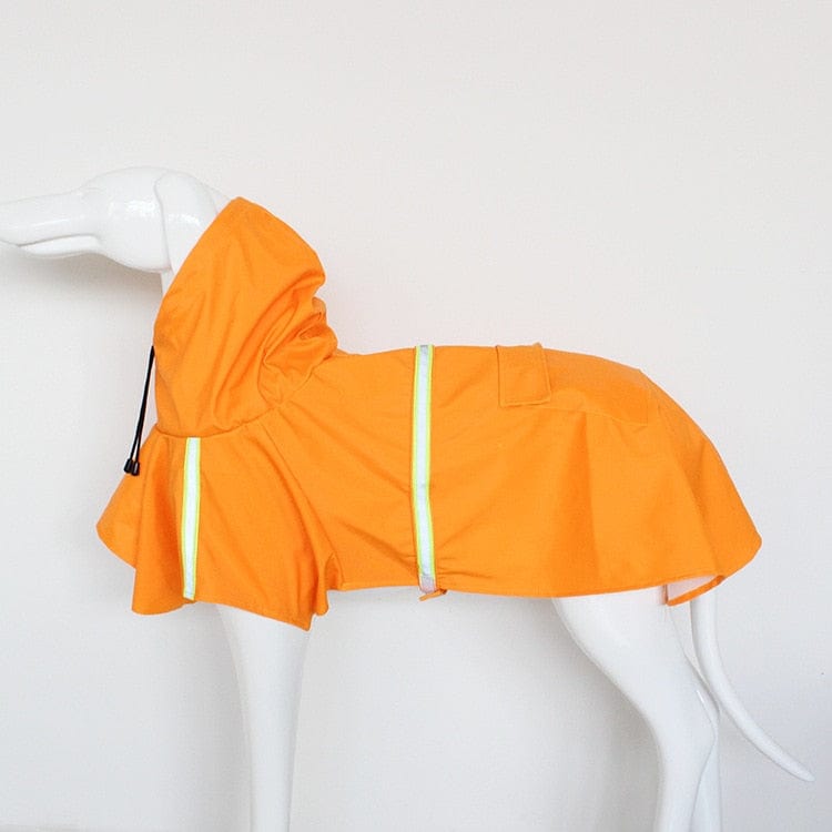 pet raincoat Orange / Within 1-2 kg / United States "Raining Cats and Dogs" Reflective Pet Raincoat -The Palm Beach Baby