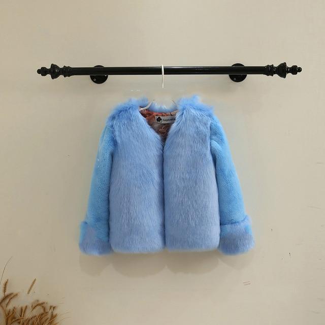 Little Girls Winter Faux Fur Coat - The Palm Beach Baby
