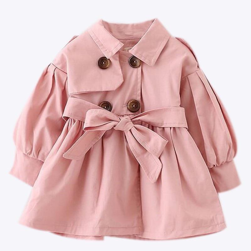 Little Girls Classic Trench Coat (2 Colors) - The Palm Beach Baby