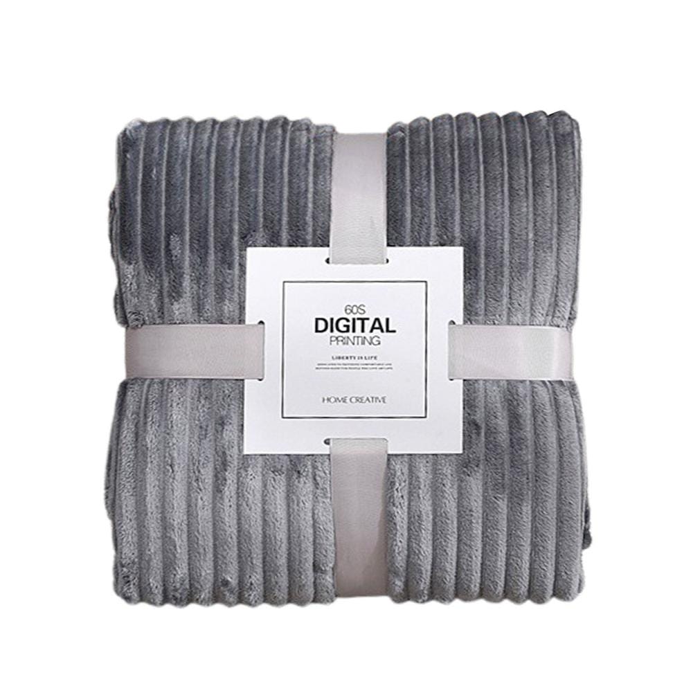 Baby Blanket Swaddles gray / United States Lightweight Ribbed Blanket for Baby/Couch Throw -The Palm Beach Baby