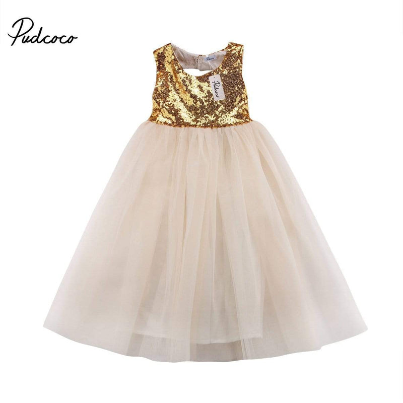 The "Simone" Sequined Tulle Gown - The Palm Beach Baby