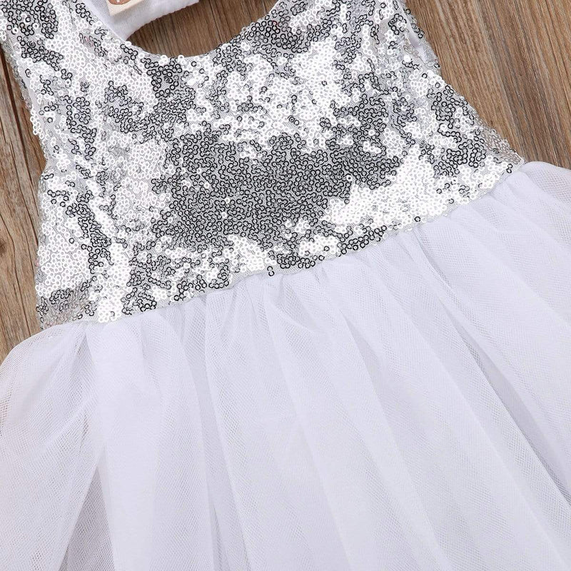 The "Simone" Sequined Tulle Gown - The Palm Beach Baby