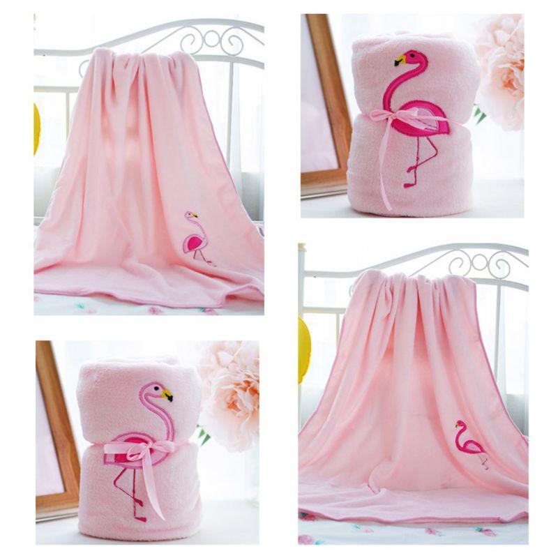 "Flamingo, Baby!" Pink Flannel Blanket - The Palm Beach Baby