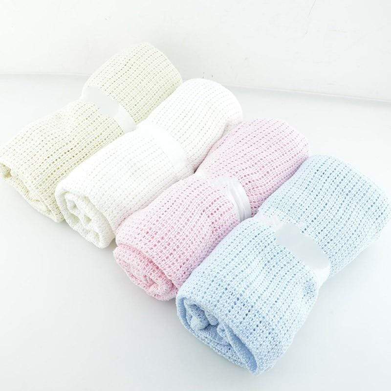 Super-Soft Cotton Knit Blanket (17 Colors) - The Palm Beach Baby