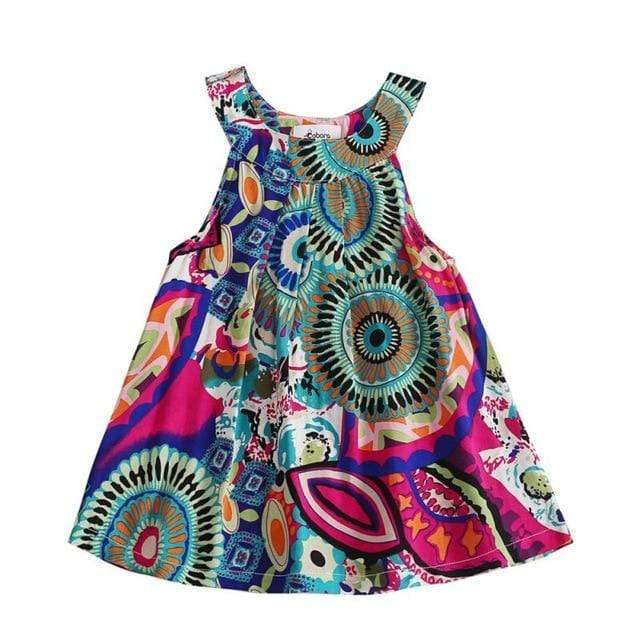 "Summer Cute" Retro Print Casual Dress - The Palm Beach Baby