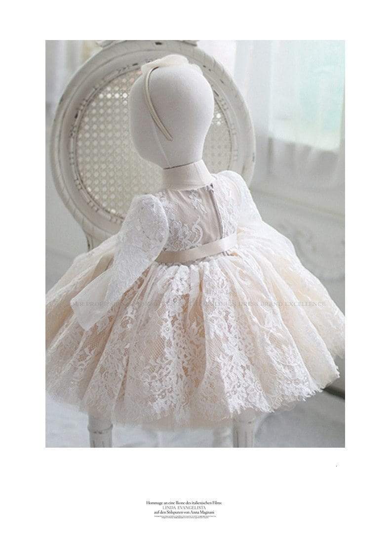 "Tatiana " Vintage Tulle Lace Occasion Dress - The Palm Beach Baby
