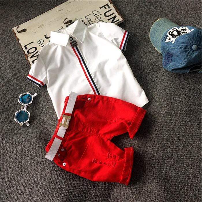 "Grand Prix" Classic Shorts Set (2 Colors) - The Palm Beach Baby