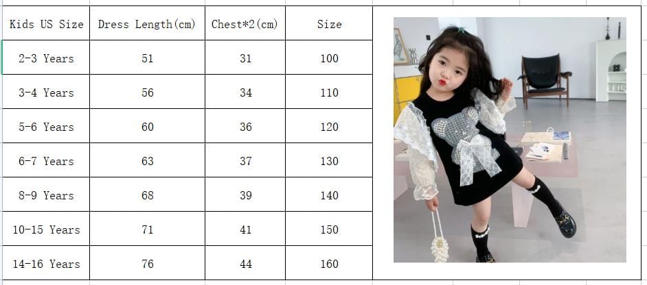 black girls dress with pearl lace sleeves and bow detail for ages 2 to 3 years pearl lace childrens dress