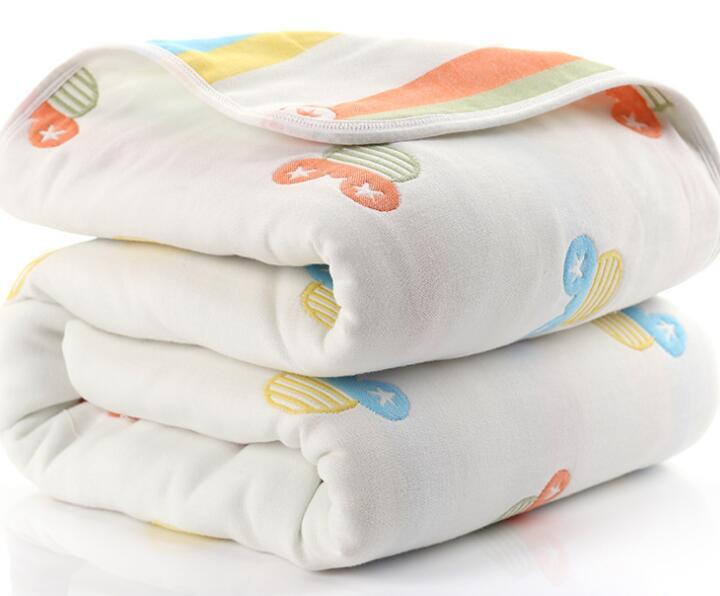 6-Layered Thick Swaddle-Blanket (6 Designs) - The Palm Beach Baby