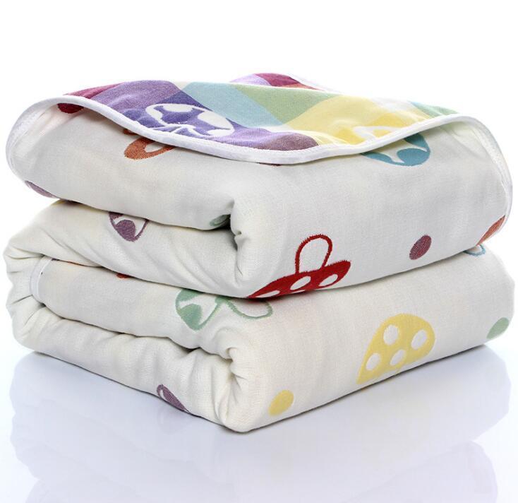 6 Layered Ultra-Soft Cotton Summer Blanket - The Palm Beach Baby